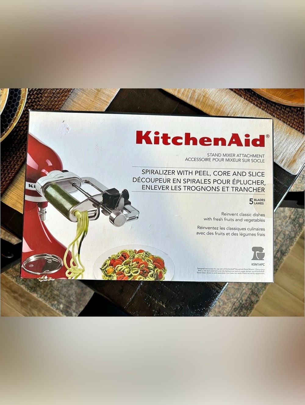 KitchenAid Spiralizer with Peel, Core and Slice Spiralizer Attachment NWT